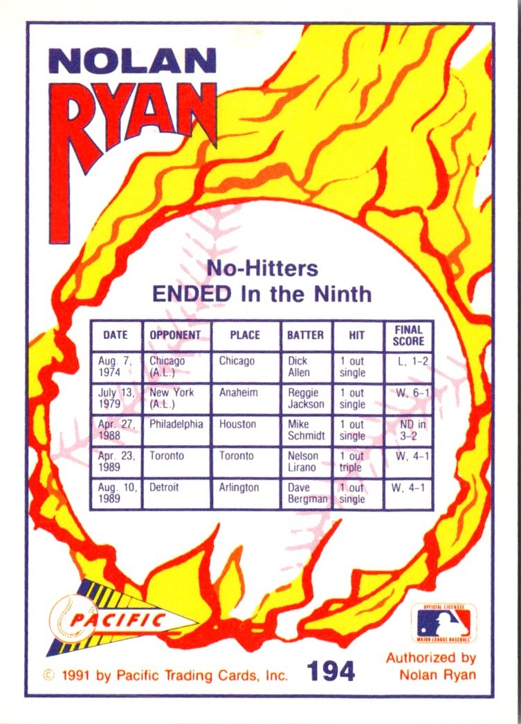 1993 Pacific Texas Express No-Hitters Ended in the Ninth