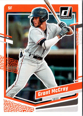 2023 Donruss Holo Orange Grant McCray #145