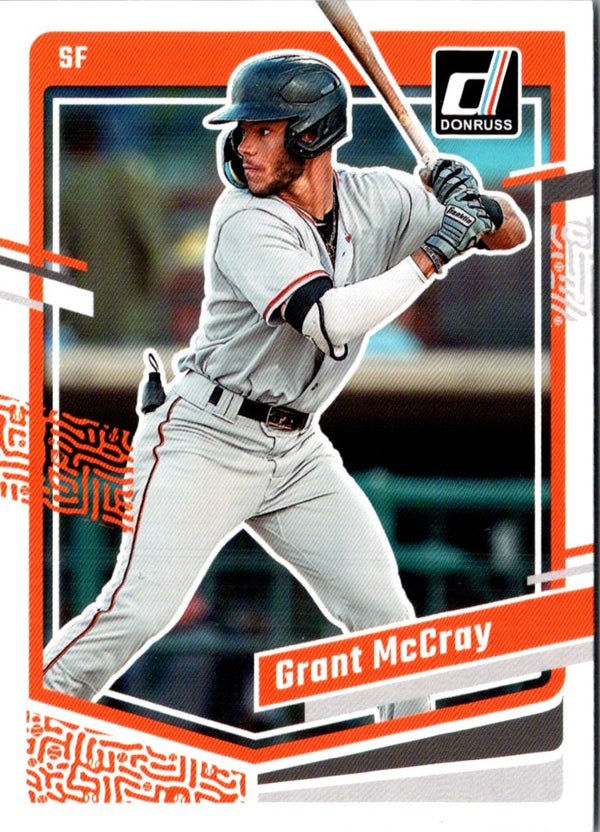 2023 Donruss Holo Orange Grant McCray #145