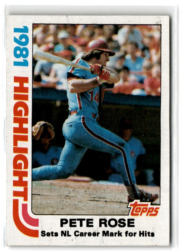 1982 Topps Pete Rose #4