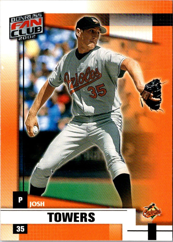 2002 Donruss Fan Club Die Cuts Josh Towers #195
