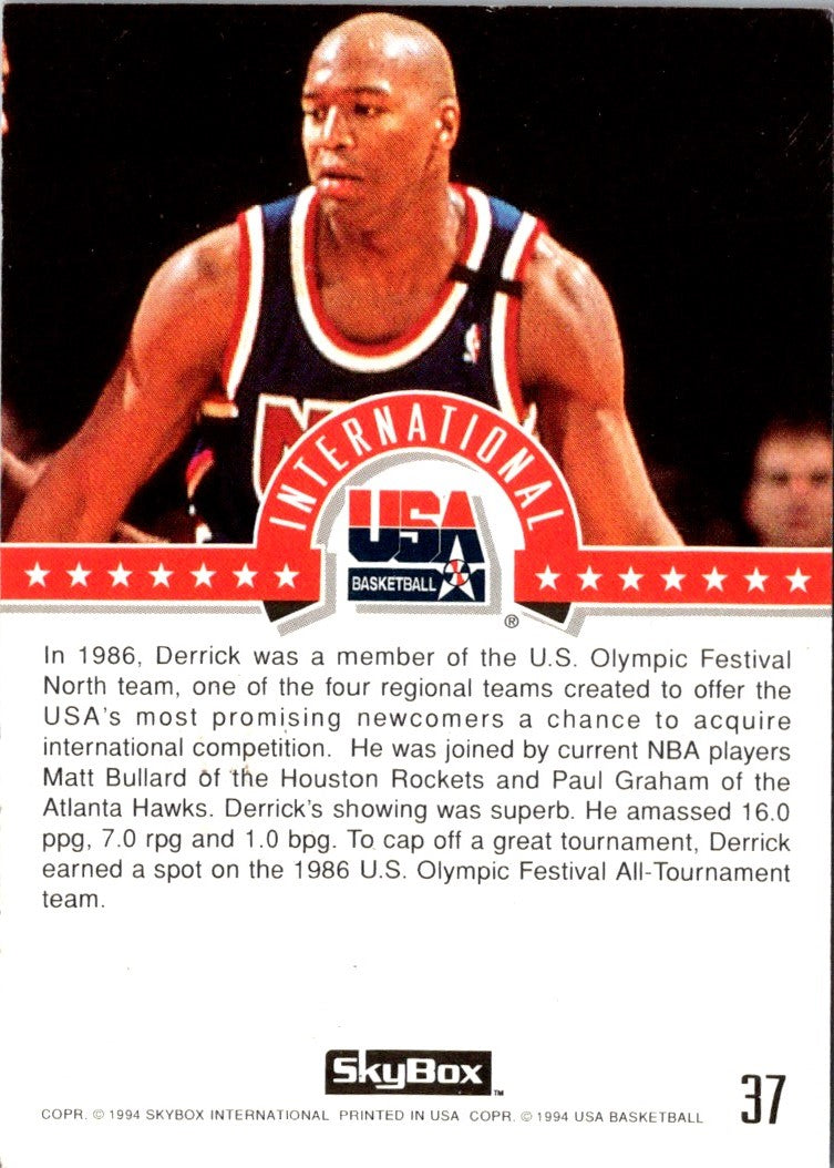 1994 SkyBox USA Derrick Coleman