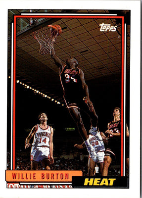 1992 Topps Willie Burton #62