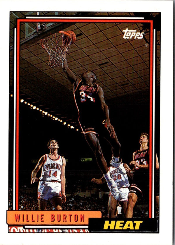 1992 Topps Willie Burton #62
