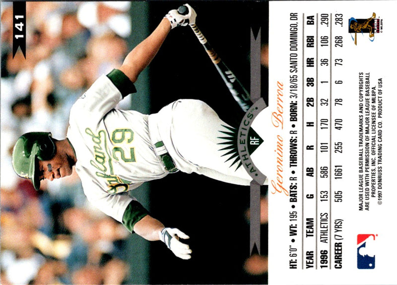 1997 Leaf Geronimo Berroa