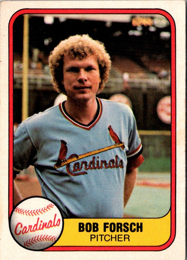 1981 Fleer Bob Forsch #537