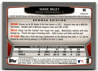 2013 Bowman Chrome Wade Miley #86