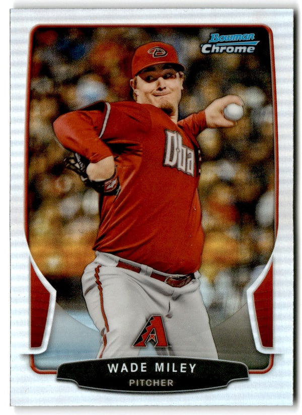 2013 Bowman Chrome Wade Miley #86