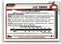 2021 Bowman Draft 1st Edition Jose Torres #BD-125