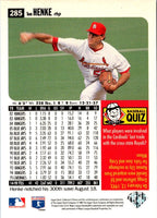 1996 Collector's Choice Signature Tom Henke #285