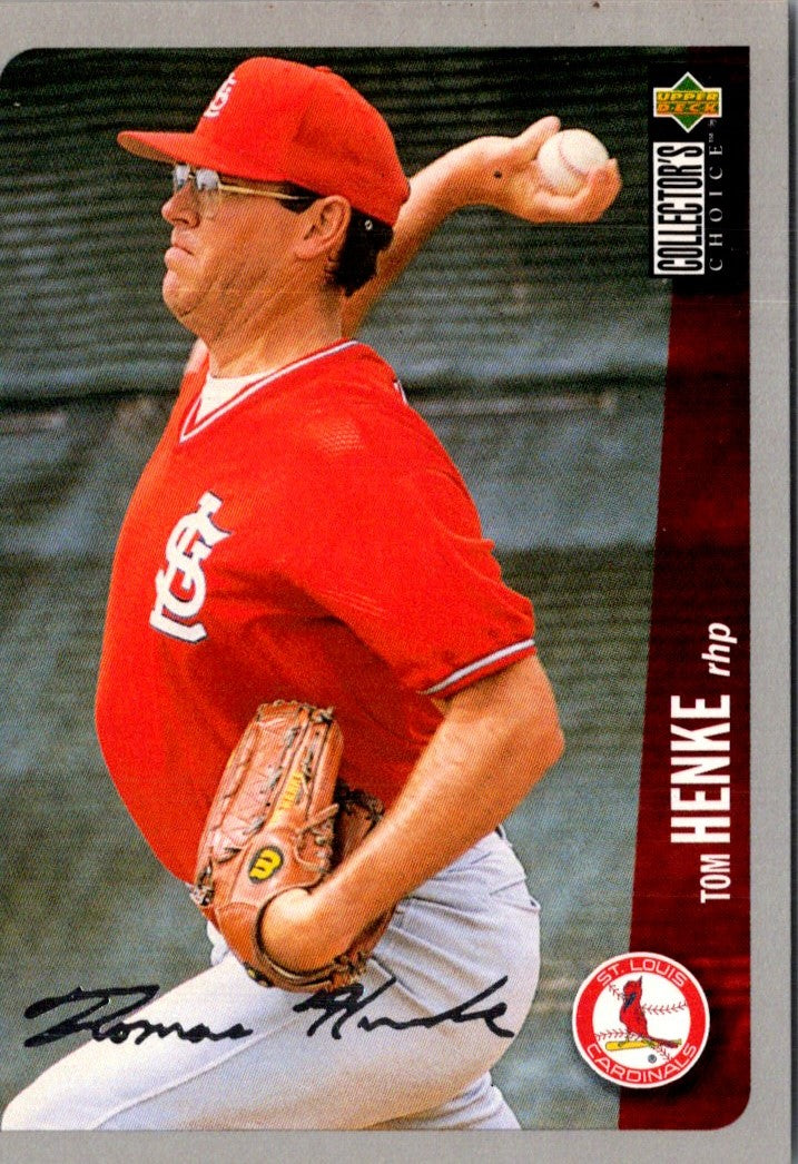 1996 Collector's Choice Signature Tom Henke