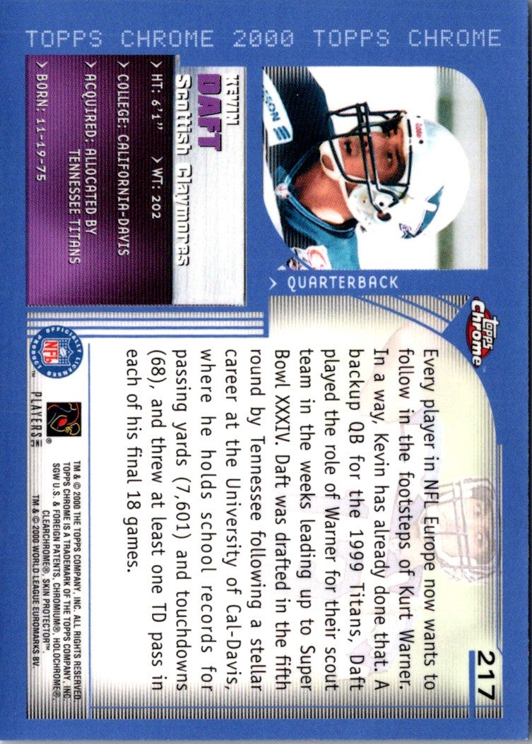 2000 Topps Chrome Kevin Daft