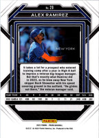 2023 Panini Prizm Blue Ice Alex Ramirez #29