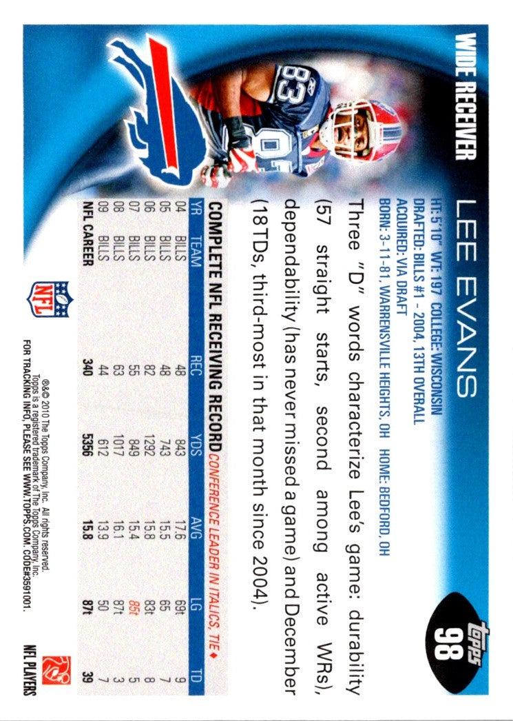 2010 Topps Lee Evans