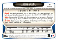 2013 Bowman Draft Picks & Prospects Chrome Sean Nolin #33 Rookie