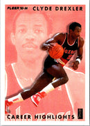 1993 Fleer Clyde Drexler Career Highlights Clyde Drexler