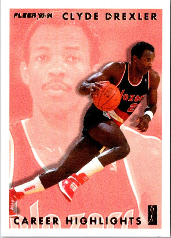 1993 Fleer Clyde Drexler Career Highlights Clyde Drexler #4