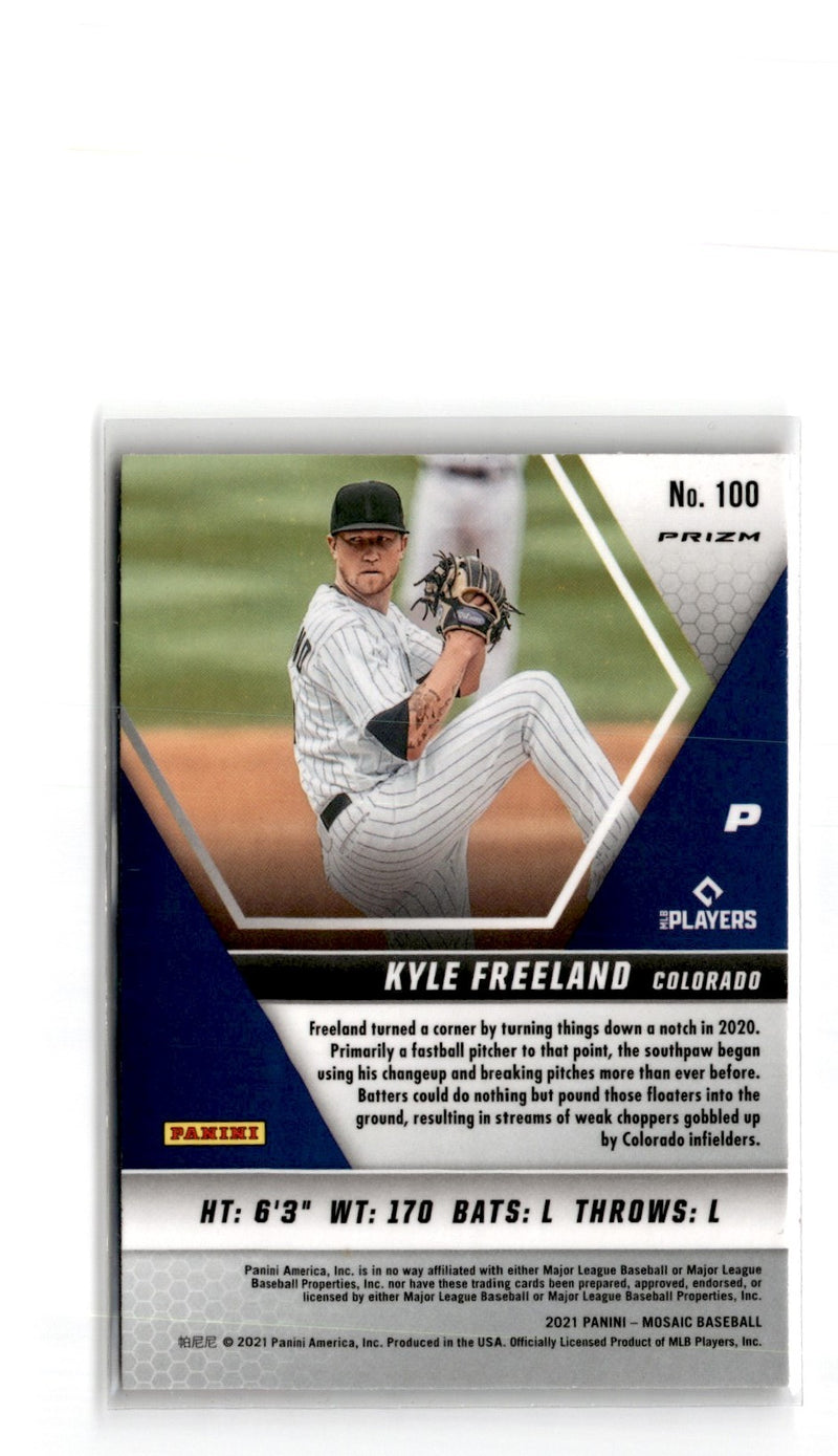 2021 Panini Mosaic Pink Camo Kyle Freeland