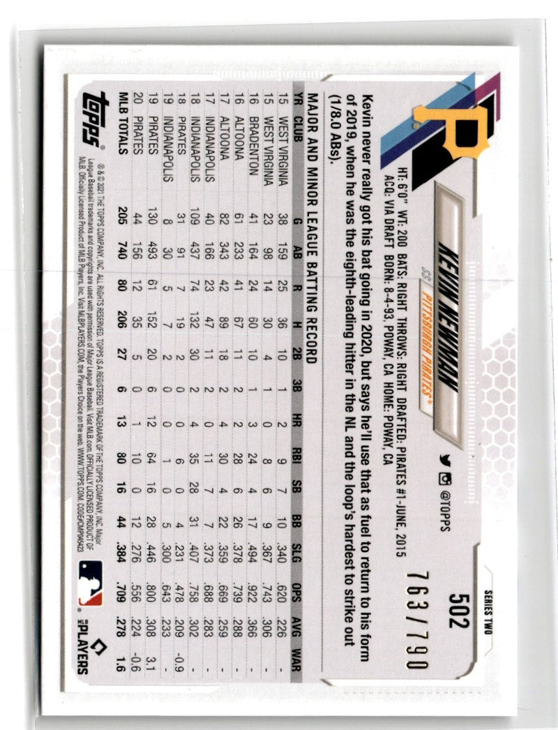 2021 Topps Foilboard (Walmart) Kevin Newman