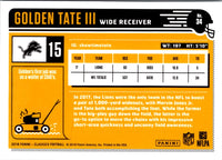 2018 Panini Golden Tate III #34