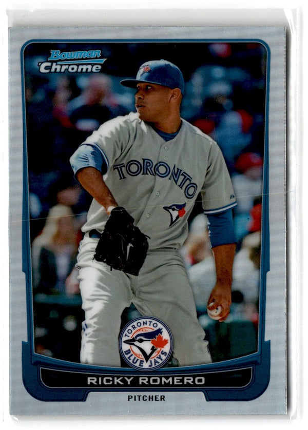 2012 Bowman Chrome Ricky Romero #165 Refractor