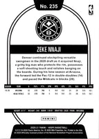 2020 Hoops Zeke Nnaji #235 Rookie