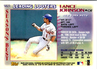 1997 Topps Chrome Season's Best Refractors Lance Johnson #SB25