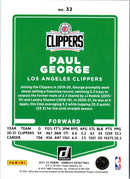 2021 Donruss Holo Red and Gold Laser Paul George