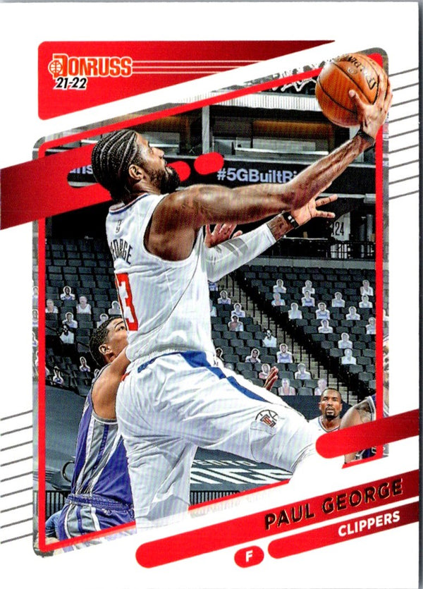 2021 Donruss Holo Red and Gold Laser Paul George #32