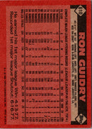 1986 Topps Ron Guidry