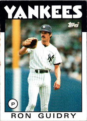 1986 Topps Ron Guidry #610