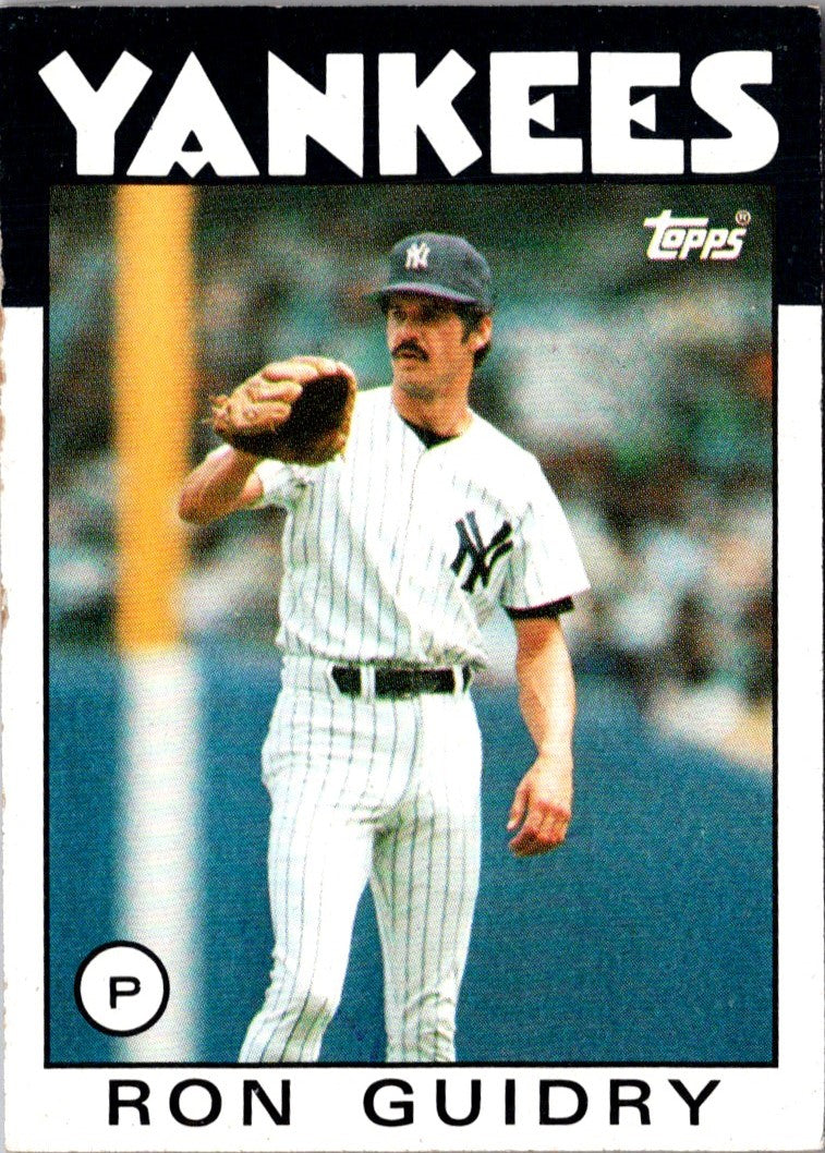 1986 Topps Ron Guidry
