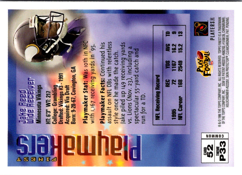 1996 Finest Jake Reed