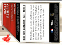 2015 Bowman's Best Hanley Ramirez #91