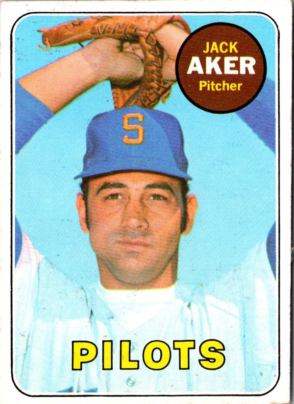 1969 Topps Jack Aker #612 EX