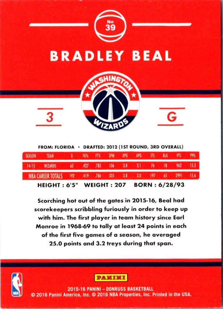 2015 Donruss Bradley Beal