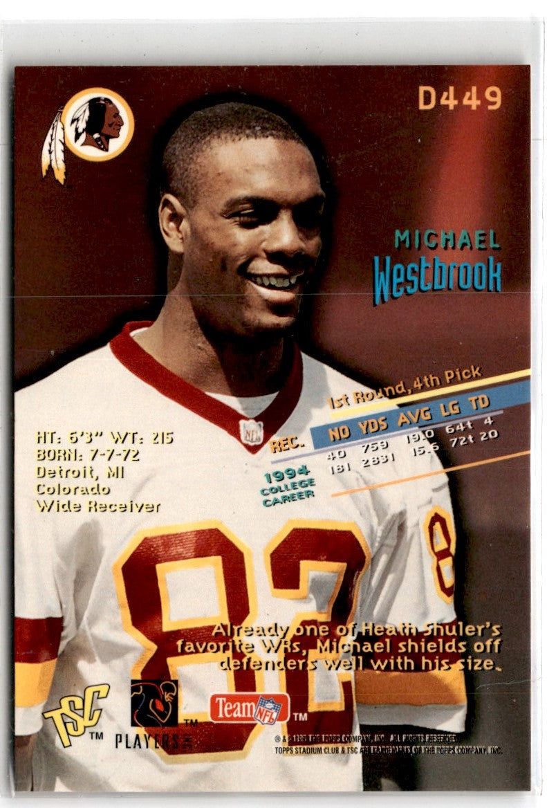 1995 Stadium Club Michael Westbrook