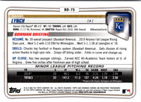 2020 Bowman Draft Chrome Daniel Lynch #BD-75