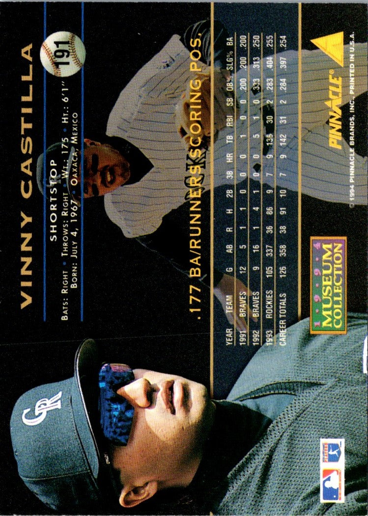 1994 Pinnacle Vinny Castilla