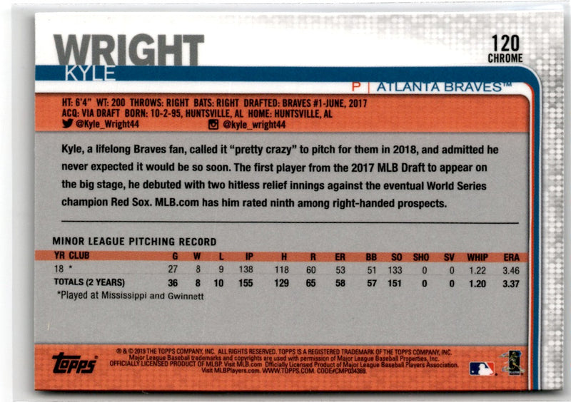 2018 Topps Chrome Atlanta Braves