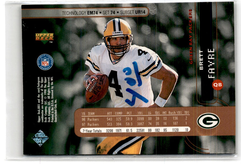 1998 Upper Deck UD3 Die Cuts Brett Favre