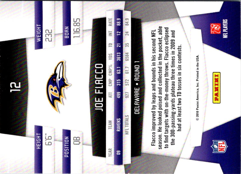 2010 Panini Certified Joe Flacco