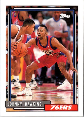 1992 Topps Johnny Dawkins #168