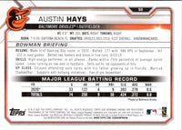 2021 Bowman Austin Hays #50