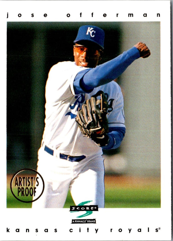 1997 Score Artist's Proofs White Border Jose Offerman #302