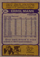 1979 Topps Errol Mann #68