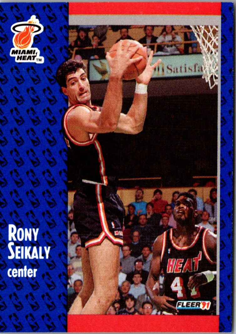 1991 Fleer Rony Seikaly