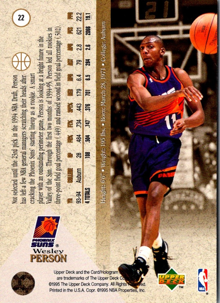 1995 Upper Deck Electric Court Gold Clarence Weatherspoon