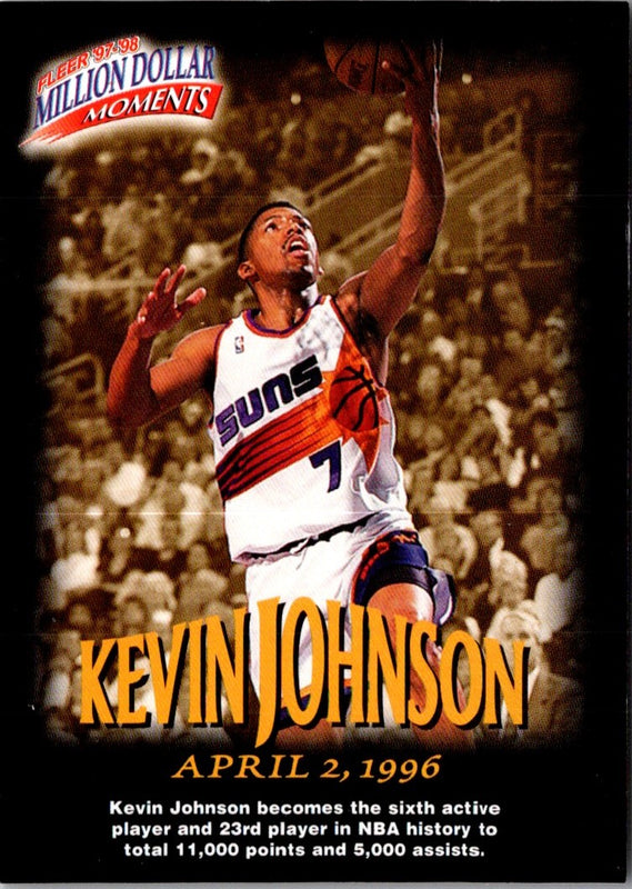 1997 Fleer Million Dollar Moments Kevin Johnson #38