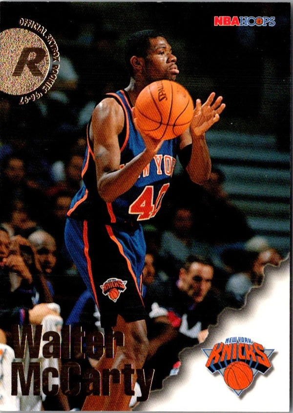 1996 Hoops Walter McCarty #301 Rookie